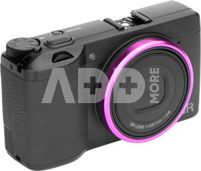 NISI RING CAPS FOR RICOH GR IIIX ROSE RED & SILVER