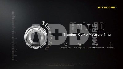 Nitecore Halo10 Titanium Curve Measure Ring