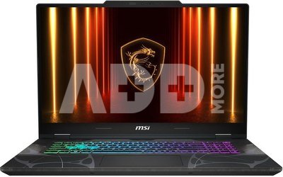 Notebook|MSI|CPU Intel Core 7|240H|17.3 "|1920 x 1080 pixels|RAM 16 GB|DDR5-SDRAM|SSD 512 GB|Discrete graphics NVIDIA GeForce RTX 5060|8 GB|On-board graphics Yes|Numeric keypad Yes|OS installed Windows 11 Home|Colour Black|Weight 2.4 kg|5600 MHz|CYBORG17B2RWFKG-025NL