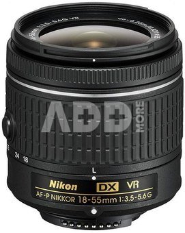 Nikon Nikkor 18-55mm F/3.5-5.6G AF-P DX VR (be dėžutės)