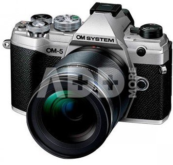 OM SYSTEM OM-5 II + 12-40mm F/2.8 PRO II (Silver)+ nemokama papildoma baterija BLS-50
