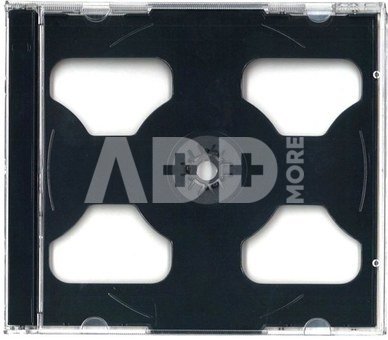 Omega CD box Jewel for 2 CD, black