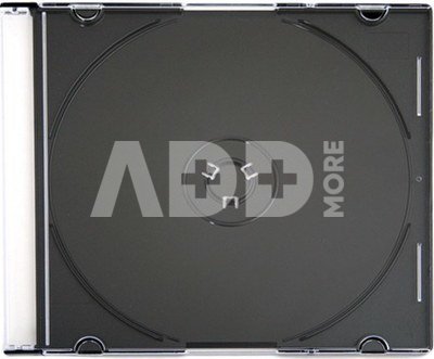 Omega CD case Slim, black (56622)