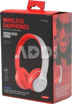 Omega Freestyle wireless headset FH0915, grey/red