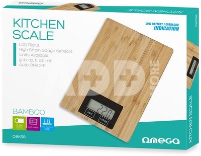 Omega kitchen scale Bamboo (44980)