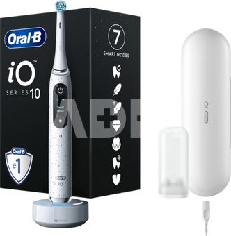 Oral-B | Electric Toothbrush | iO10 Series | Rechargeable | For adults | Number of brush heads included 1 | Number of teeth brushing modes 7 | Stardust White