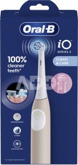 Oral-B Electric Toothbrush | iO2 | Rechargeable | For adults | Number of brush heads included 1 | Number of teeth brushing modes 3 | Calm Pink
