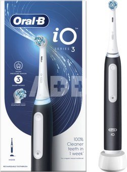 Oral-B | Electric Toothbrush | iO3 Series | Rechargeable | For adults | Number of brush heads included 1 | Number of teeth brushing modes 3 | Matt Black