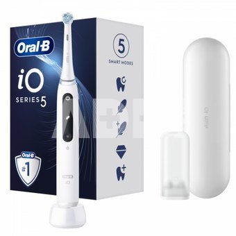 Oral-B | Electric Toothbrush | iO5 | Rechargeable | For adults | Number of brush heads included 1 | Number of teeth brushing modes 5 | Quite White