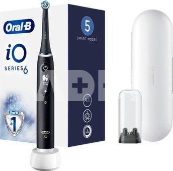 Oral-B | Electric Toothbrush | iO6 Series | Rechargeable | For adults | Number of brush heads included 1 | Number of teeth brushing modes 5 | Black Onyx