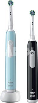 Oral-B | Electric Toothbrush | Pro Series 1 Duo | Rechargeable | For adults | Number of brush heads included 2 | Number of teeth brushing modes 3 | Blue/Black