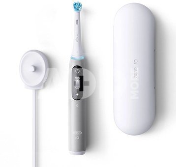 Oral-B | Toothbrush | iO Series 6 | Rechargeable | For adults | Number of brush heads included 1 | Number of teeth brushing modes 5 | Grey Opal