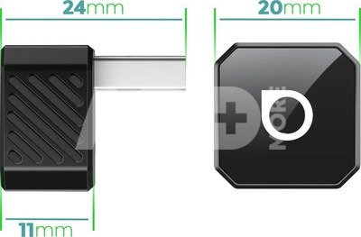 Ottocast wireless adapter Mini Pot CP88-T3 CarPlay/Android Auto, black