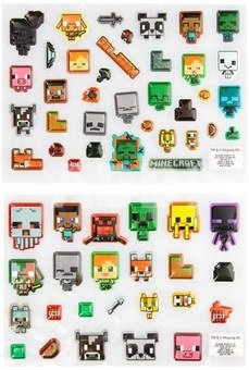 Paladone Minecraft Puffy Gadget Decals