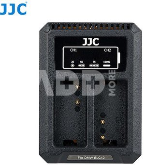 JJC Panasonic DCH BLC12 USB Dual Battery Charger (DMW BLC12, Sigma BP 51, Leica BP DC12)