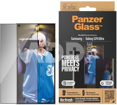 PanzerGlass Privacy Screen Protector Samsung Galaxy S 2024 Ultra | Ultra-Wide Fit wA | PanzerGlass