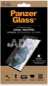 PanzerGlass Samsung, Galaxy S22 Ultra, Tempered glass, Black, Screen Protector