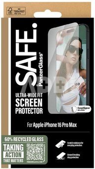 PanzerGlass Screen protector | Apple | iPhone 16 Pro Max | Glass | Transparent | Ultra-Wide Fit