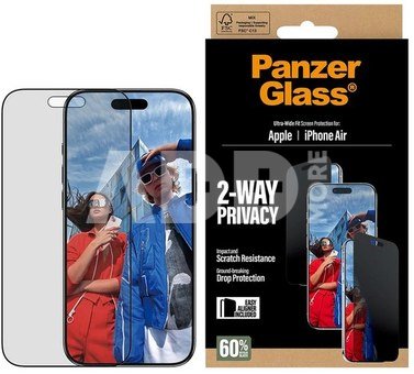 2-Way Privacy Ultra-Wide Fit w. EasyAligner iPhone Air Black