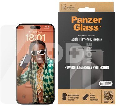 PanzerGlass Screen Protector iPhone 2023 6.7 Pro Max | Classic Fit