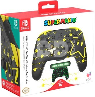 PDP wireless controller Rematch Glow Nintendo Switch, super star
