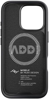 Peak Design case Apple iPhone 16 Pro Mobile Everyday Fabric Case, charcoal