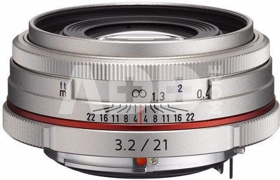 Pentax 21mm F/3.2 AL HD DA Limited (sidabrinis)