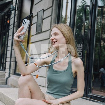 PGYTECH LinkGo Phone Photography Strap (Braided Sea Blue)