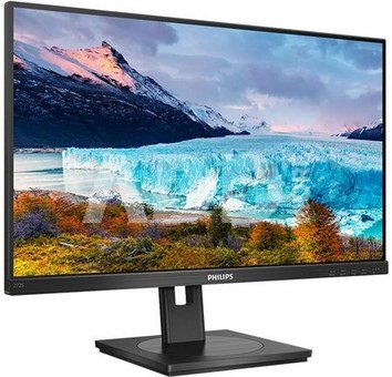 Philips LCD Monitor 272S1AE/00 27 ", FHD, 1920 x 1080 pixels, IPS, 16:9, Black, 4 ms, 250 cd/m&sup2;, Headphone out, 75 Hz, W-LED system, HDMI ports quantity 1
