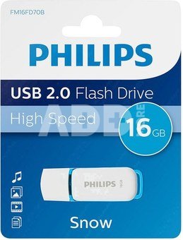 Philips USB 2.0 16GB Snow Edition Blue