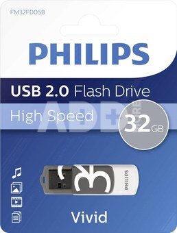 Philips USB 2.0 32GB Vivid Edition Grey