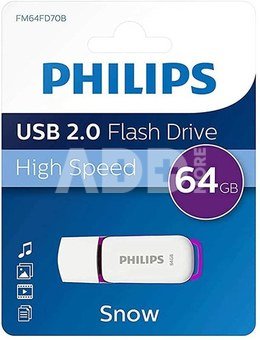 Philips USB 2.0 64GB Snow Edition Purple