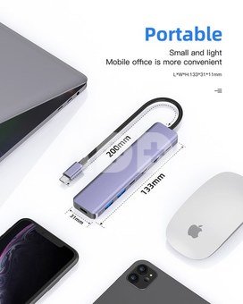 Platinet adapter Multimedia 7in1 (46236)