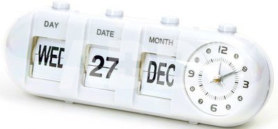 Platinet alarm clock January, white (43627)