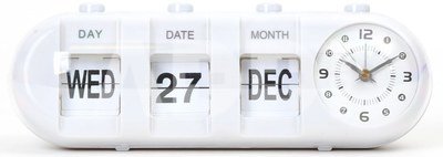 Platinet alarm clock January, white (43627)