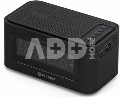 Platinet Bluetooth speaker + alam clock 5W PMGC5B