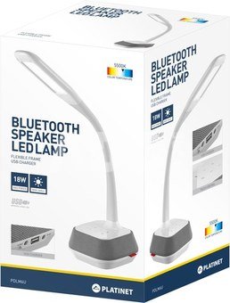 Platinet desk lamp with speaker & USB charger PDLM6U 18W (44126)