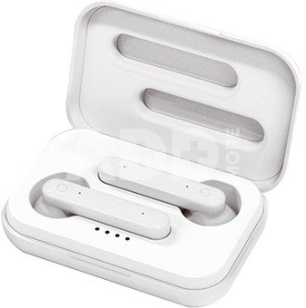 Platinet earphones Sport + charging station PM1040 Aura, white