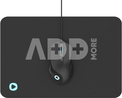 Platinet mouse PMOM010 + mousepad, black (45571)