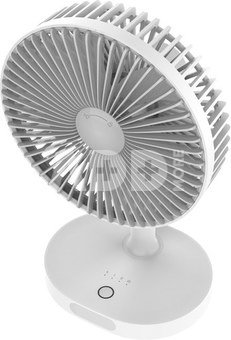 Platinet rechargeable fan 3000mAh, white/grey (45242)