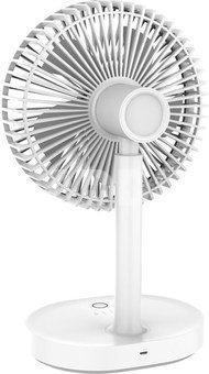 Platinet rechargeable fan 3000mAh, white/grey (45242)