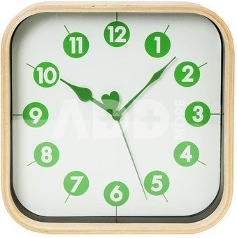 Platinet wall clock Morning, green (42988)