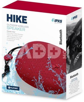 Platinet wireless speaker Hike PMG11 BT, red (44481)