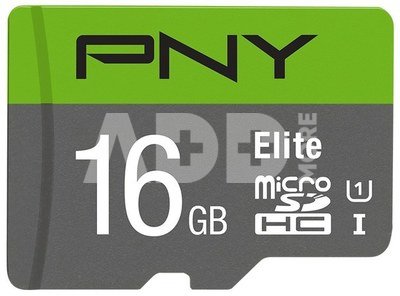 PNY Memory card microSDHC Elite 16GB P-SDU16GU185GW-GE