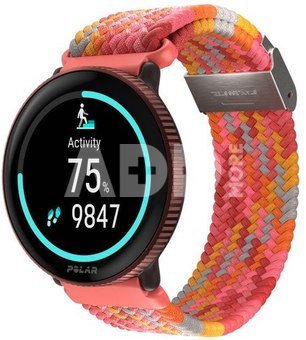 Polar watch strap 20mm S/L, red braided
