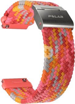 Polar watch strap 20mm S/L, red braided