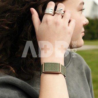 Polar wrist strap Loop SoftWeave S-L, forest green