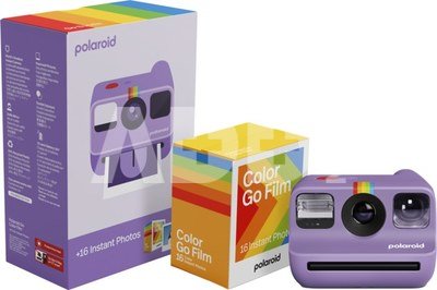 Polaroid Go Gen 2 Purple + Color Film Bundle (16 Photos)