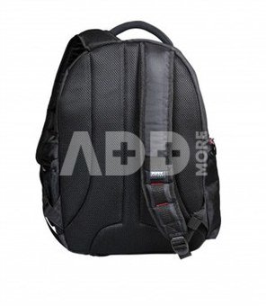 Port Designs Courchevel Fits up to size 15.6 ", Black, Waterproof cover, Shoulder strap, Backpack