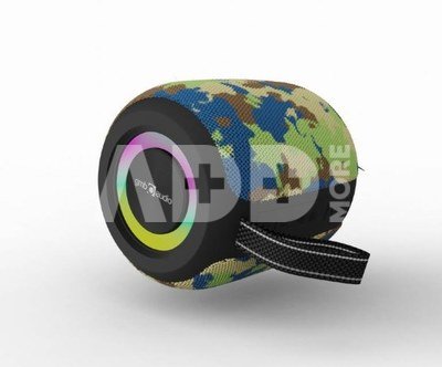 Portable Speaker|GEMBIRD|Camouflage|Portable/Wireless|Bluetooth|SPK-BT-LED-05-CM